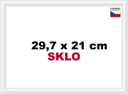 Plastový rám bílý 29,7x21cm A4