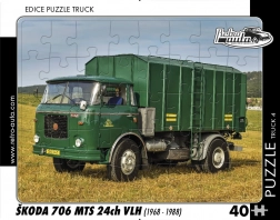 RETRO-AUTA puzzle Škoda 706 MTS (1968–1988) – 40 dílků