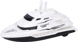 Loď na setrvačník s efekty Bílá 22 cm