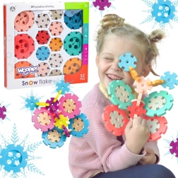 Konstrukční kostky Wafle Ježci 52 ks