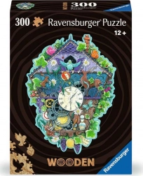 Dřevěné obrysové puzzle kukačkové hodiny 300 dílků Ravensburger