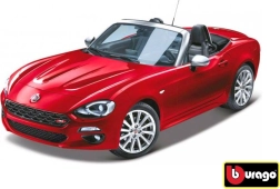 Bburago Fiat 124 Spider červená 1:24 model