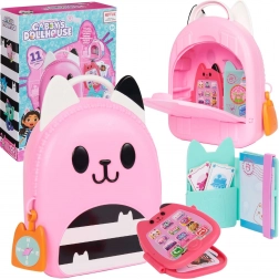 Kocí domek GABBY cestovní set s batohem, telefonem a peněženkou