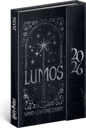 Týdenní magnetický diář Harry Potter Lumos 2026, 11 x 16 cm