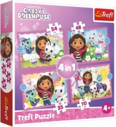 Puzzle 4v1 kocourkův domek Gabi 4+