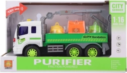 Auto s kontejnery na baterie se zvuky a světly pro děti