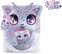 huňatý deníček NEBULOUS STARS Astria A5 se zámkem