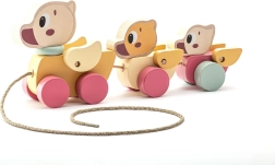 Cubika pastelový tahací pes na provázku