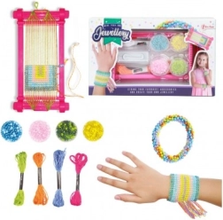 Kreativní sada na výrobu náramků s korálky v krabičce 25 × 15 × 3 cm