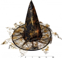 Klobouk čaroděje s třásněmi 35 × 37,5 cm