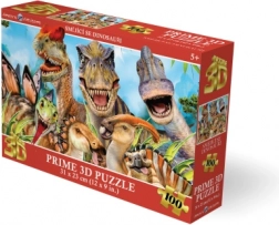 3D puzzle Smějící se dinosauři, 100 dílků