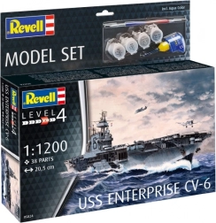 Revell Model Set USS ENTERPRISE CV-6 1:1200 – plastikový model letadlové lodi