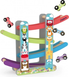 Dřevěná dráha s autíčky J’ADORE