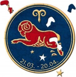 CURIOSI kulaté puzzle Zvěrokruh – Beran, 33 dílků