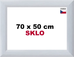 Hliníkový rám na puzzle 70 × 50 cm, stříbrný