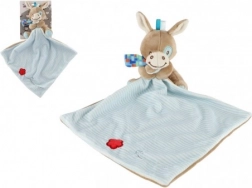 Plyšová oslíček s dekou 25x25 cm