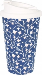 Termohrnek s modrými květinami