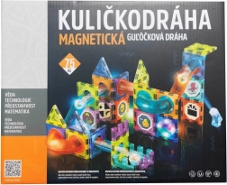 Magnetická kuličková dráha se světelnými efekty, 75 ks