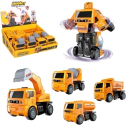 Robotické stavební auto na setrvačník