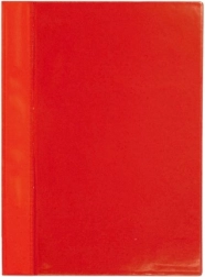 Rychlovazač A4 z PVC s přední kapsou – červený