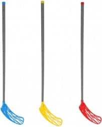 Florbalová hokejka zahnutá vlevo, 115 cm, plastová