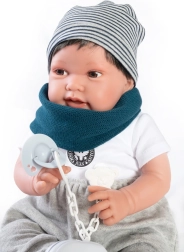 Antonio Juan Pipo Hair – realistická panenka miminko 42 cm s měkkým tělem