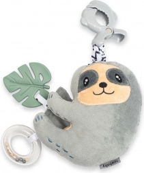 Edukační hrající plyšová hračka s klipem New Baby lenochod