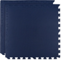 Pěnová podložka HUMBI 120 × 60, velké voděodolné puzzle, bezpečná, 2 ks, tmavě modrá