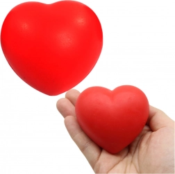 Antistresový míček ve tvaru srdce – červený