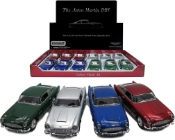 Kovový model auta Aston Martin DB5 se zpětným natahováním
