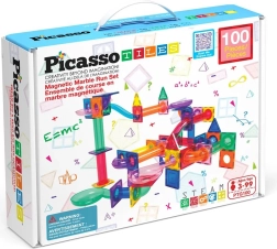 Magnetická stavebnice PICASSO – 100 ks kuličková dráha