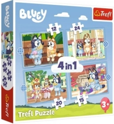 Puzzle Bluey a její svět 4v1