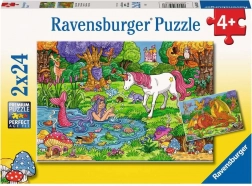 Ravensburger puzzle Kouzelný les 2x24 dílků