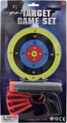 Pistole na přísavky s terčem