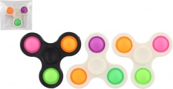 Spinner bubble pops plast 7 cm – antistresová hračka 3 barvy