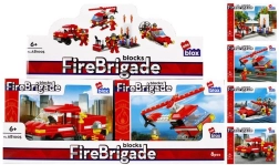 Stavebnice hasiči s minifigurkou – 4 druhy
