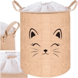 Textilní koš na hračky a prádlo s víkem 35 l KRUZZEL