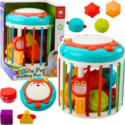 Interaktivní smyslová kostka s liškou, světly a zvuky