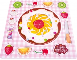 BINO dřevěná vkládačka koláč