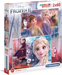 Clementoni puzzle Supercolor 2×60 FROZEN II