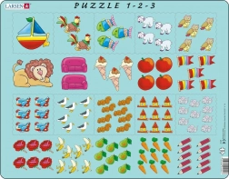 Larsen puzzle obrázkové počítání pro děti 10 dílků