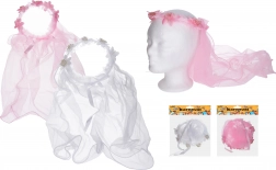 Karnevalová čelenka se závojem