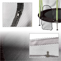 Dětská trampolína do domu i zahrady se sítí 140 cm, zelená