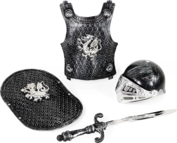 Rytířská sada s přilbou a zbrojí