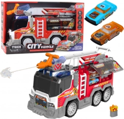 Hasičské auto se světly, zvuky a funkční vodní dělem