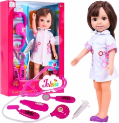 Velká panenka zdravotní sestřička s lékařskými doplňky pro děti 3+