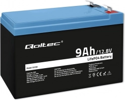 akumulátor lifepo4 12.8 v 9 ah s bms qoltec