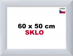 Hliníkový rám na puzzle 60 × 50 cm – stříbrný Alaska