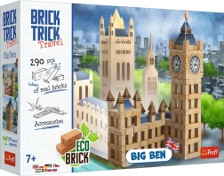 Stavebnice z pravých cihel TREFL Brick Trick Travel – Big Ben, 290 dílků