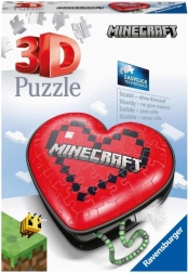 Ravensburger 3D puzzle srdce Minecraft, 54 dílků